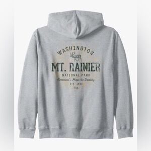 New- RETRO VINTAGE MT.Rainier Grey XL  sweatshirt